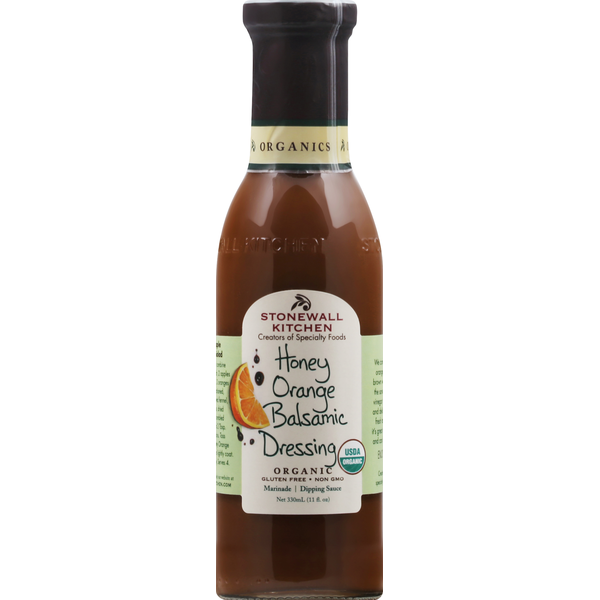 Salad Dressing & Toppings Stonewall Kitchen Balsamic Dressing, Organic, Honey Orange hero