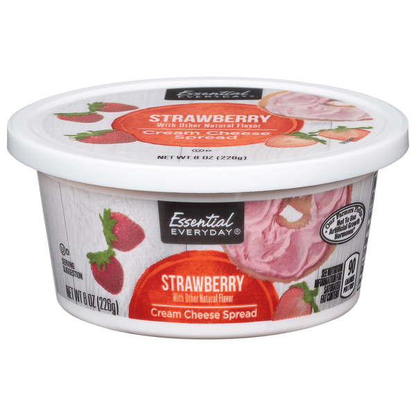 Other Creams & Cheeses Essential Everyday Cream Cheese Spread, Strawberry hero