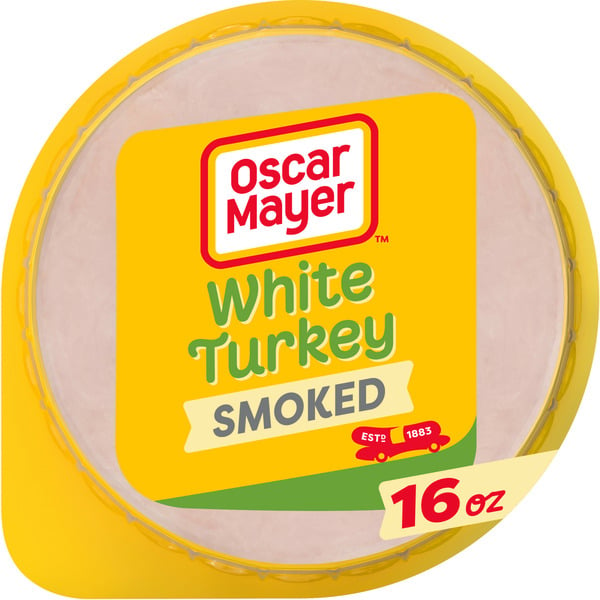 Lunch Meat Oscar Mayer Smoked Lean White Turkey Sliced Deli Sandwich Lunch Meat hero