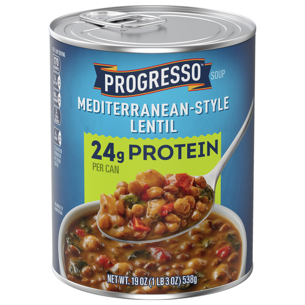 Progresso Soup, Mediterranean Style Lentil hero