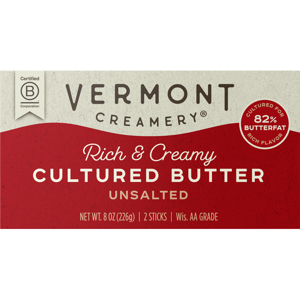 Butter Vermont Creamery Cultured Unsalted Butter hero