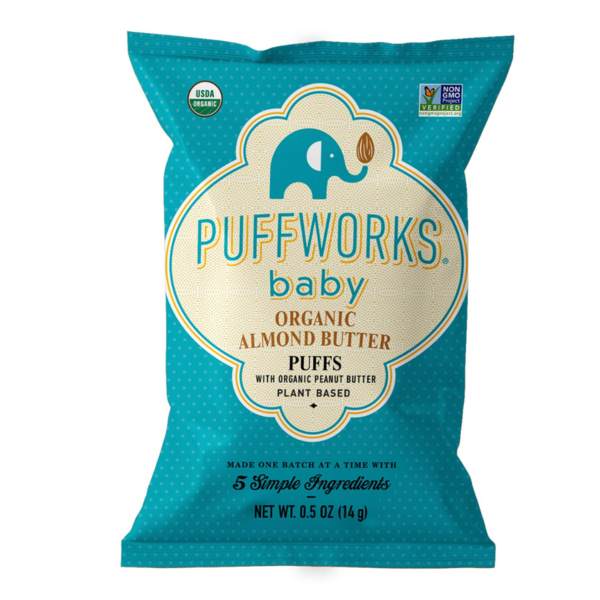 Baby Food & Formula Puffworks baby Organic Almond Butter Puffs hero