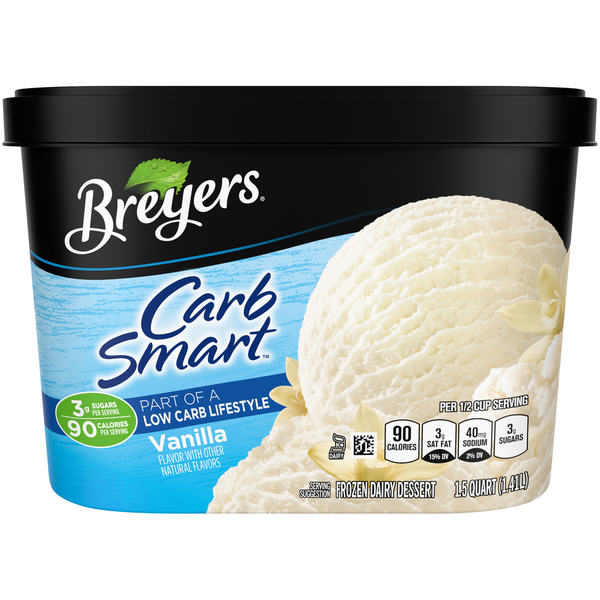 Ice Cream & Ice Breyers CarbSmart™ Frozen Dairy Dessert Vanilla hero