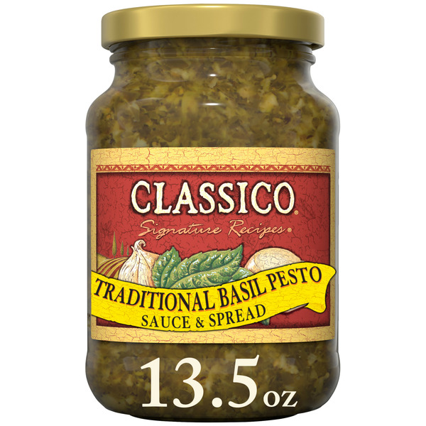 Pasta Sauce Classico Traditional Basil Pesto Sauce & Spread hero