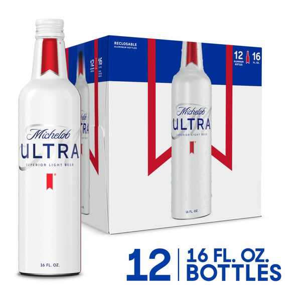 Domestic Beer Michelob Ultra Superior Light Beer Aluminum Bottles hero