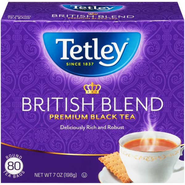 Tea Tetley British Blend Premium Black Tea Round Tea Bags hero