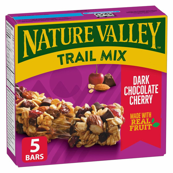 Nature Valley Chewy Trail Mix Granola Bars, Dark Chocolate Cherry hero