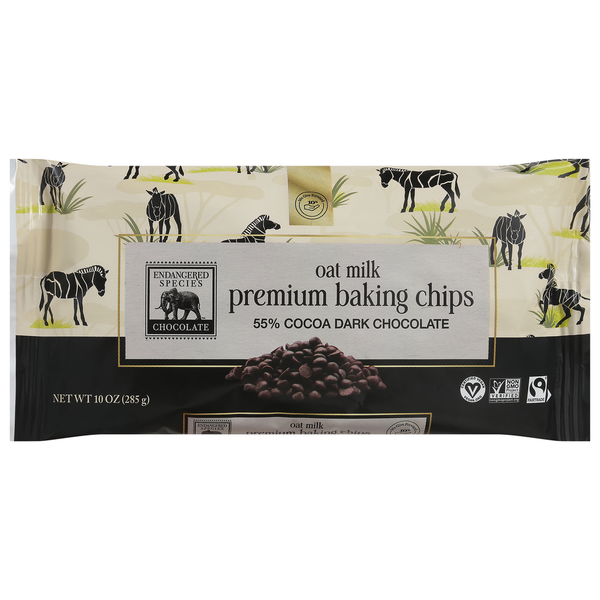 Candy & Chocolate Endangered Species Baking Chips, Oat Milk, Premium hero