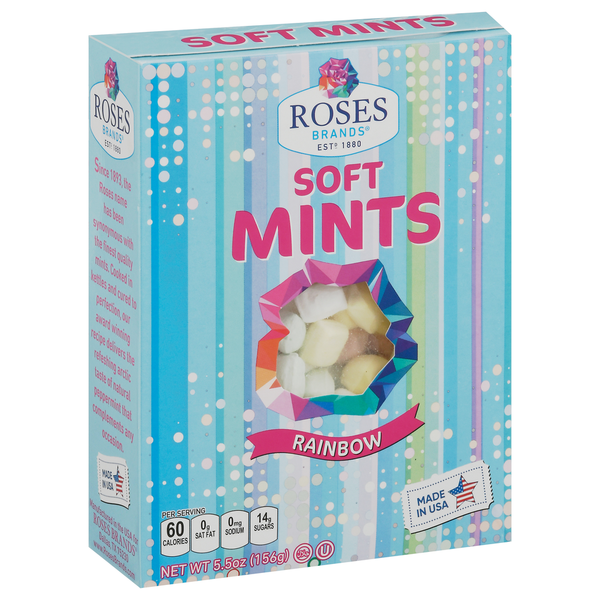 Candy & Chocolate Roses Soft Mints, Rainbow hero