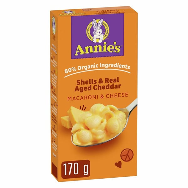 Natural Value Annie's Shells & Real Aged Cheddar Macaroni & Cheese, kids meals hero