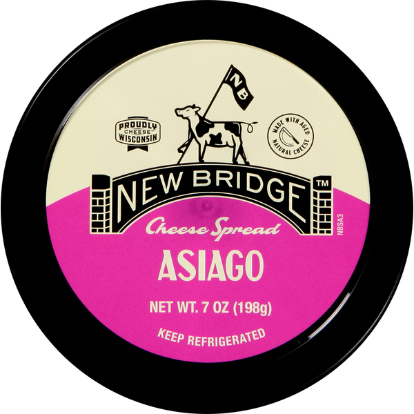 Preserved Dips & Spreads New Bridge Cheese Spread, Asiago hero