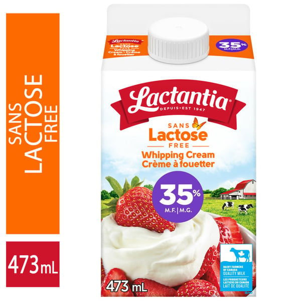 Cream Lactantia Lactose Free Whipping Cream 35% hero