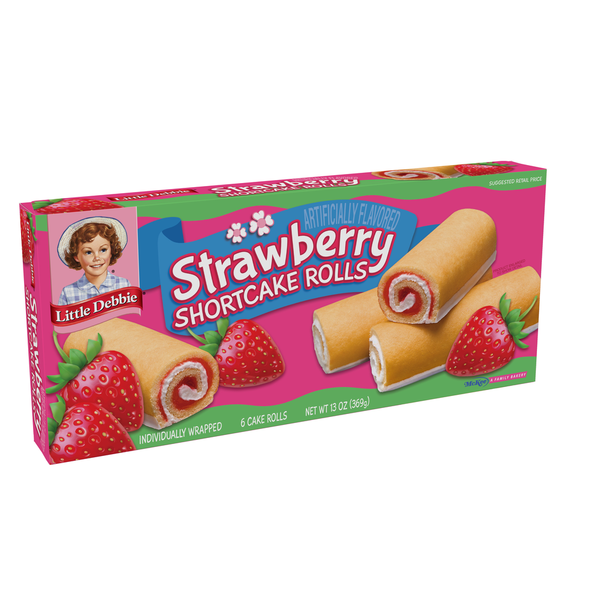 Cookies & Cakes Little Debbie Strawberry Shortcake Rolls hero