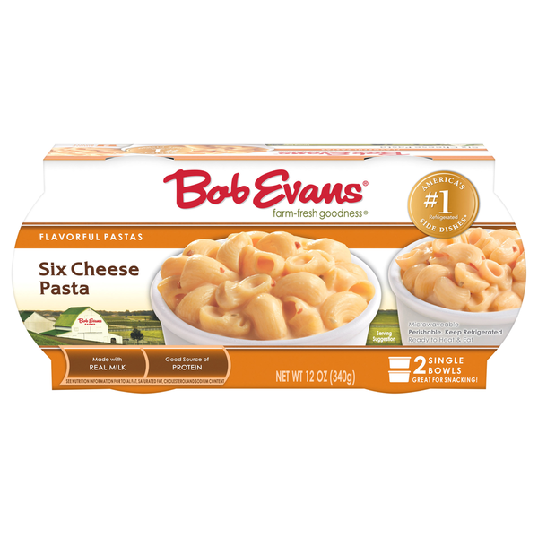 Frozen Meals Bob Evans Farms Pasta, Six Cheese hero