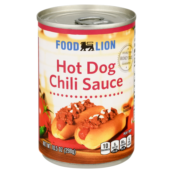 Canned Meat & Seafood Food Lion Chili Sauce, Hot Dog hero