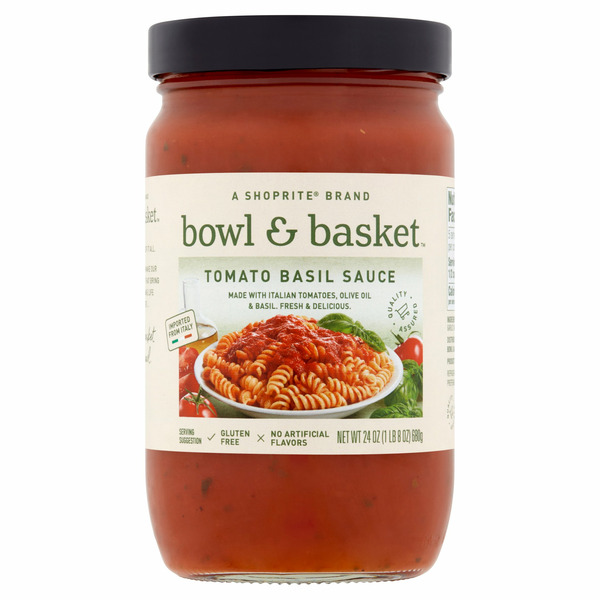 Pasta Sauce Bowl & Basket Tomato Basil Sauce hero