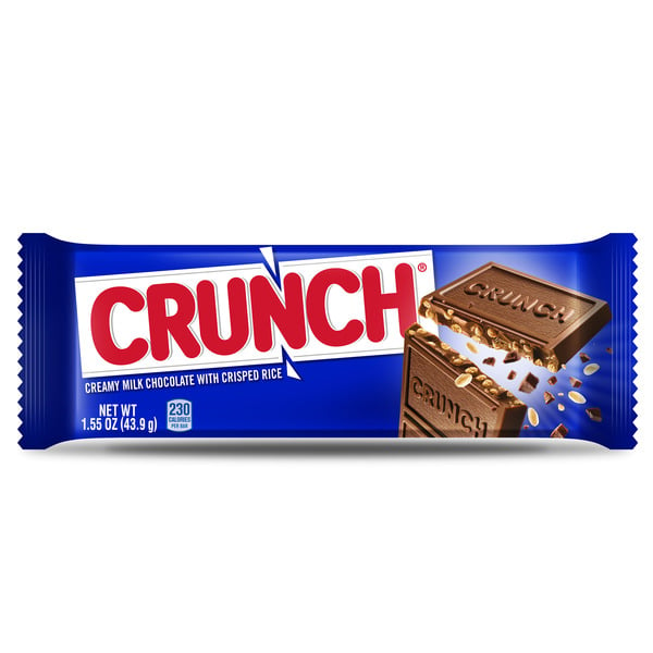 Candy & Chocolate Crunch Creamy Milk Chocolate Bar with Crisped Rice, Classic Single hero