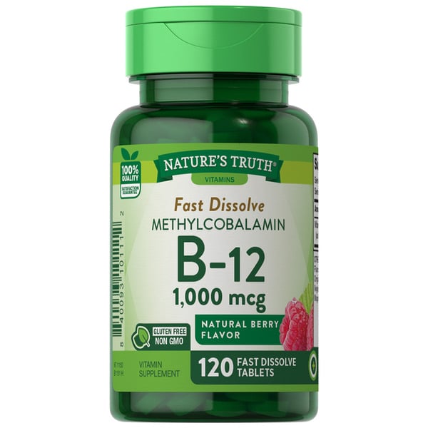 Vitamins & Supplements Nature's Truth Vitamin B-12 Methyl, Fast Dissolve Tablets hero