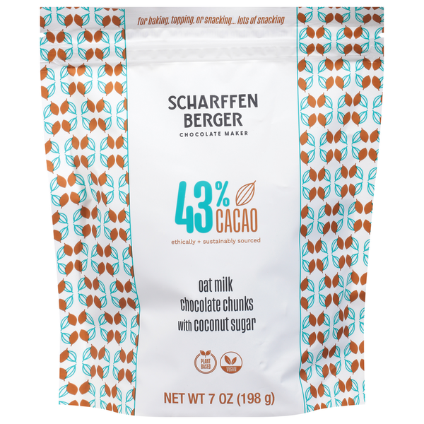 Scharffen Berger Chocolate Maker, Oat Milk Chocolate Chunks with Coconut Sugar hero