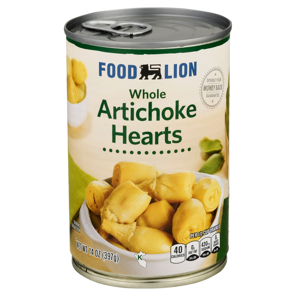 Canned & Jarred Vegetables Food Lion Artichoke Hearts, Whole hero