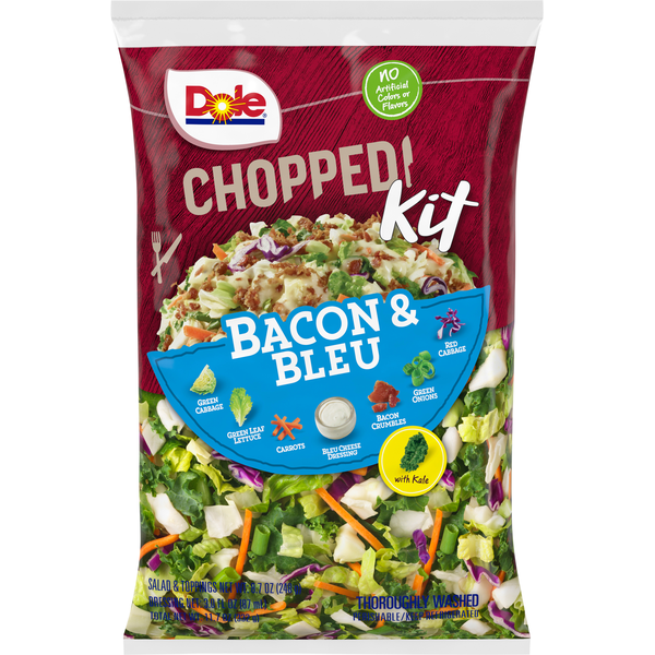 Packaged Vegetables & Fruits Dole Chopped Kit, Bacon & Bleu hero