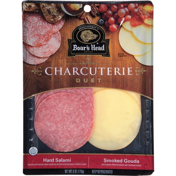 Specialty Cheeses Boar's Head Charcuterie Duet: Hard Salami & Smoked Gouda hero