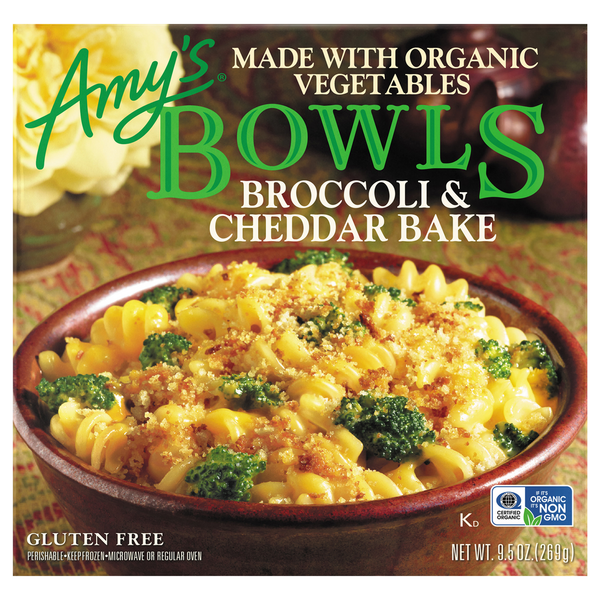 Frozen Amy's Kitchen Broccoli & Cheddar Bake Meal Bowl hero