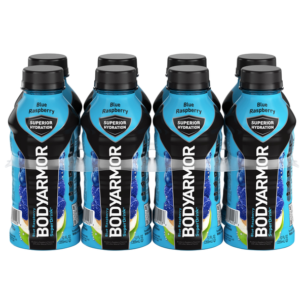 Energy & Sports Drinks BODYARMOR SuperDrink Blue Raspberry Electrolyte Sports Hydration Drinks hero