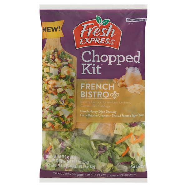 Packaged Produce & Salad Fresh Express Chopped Salad Kit, French Bistro hero