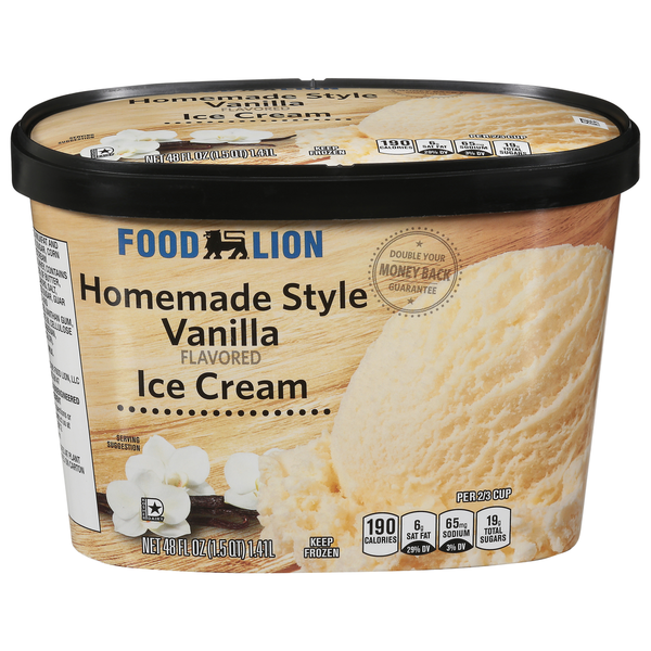 Ice Cream, Novelties & Ice Food Lion Ice Cream Homemade Style Vanilla hero