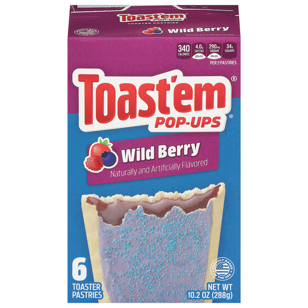 Toast'em Pop-ups Toaster Pastries, Wild Berry hero