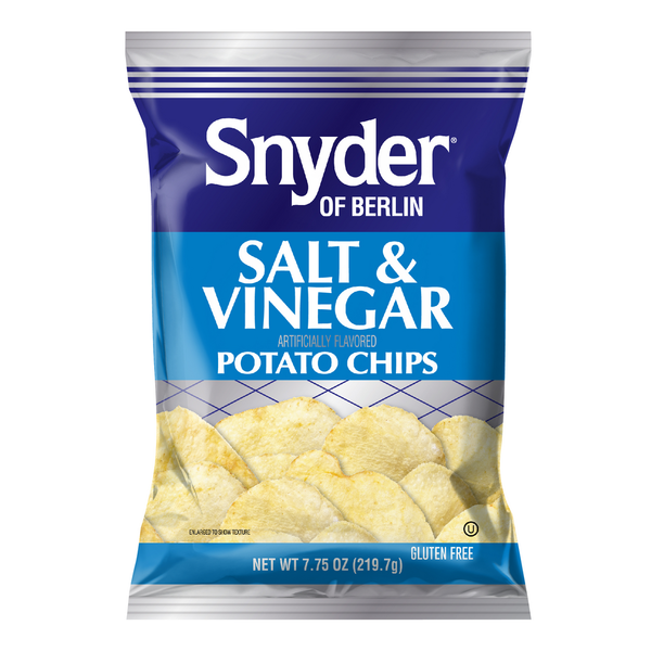 Chips & Pretzels Snyder Of Berlin Salt & Vinegar Potato Chips hero