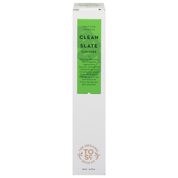 The Organic Skin Co Cleanser, Clean Slate, Fruit Acid Complex hero