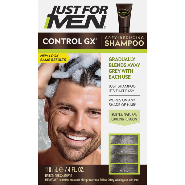 Hair Care Just For Men Haircolour Shampoo, Grey Reducing hero