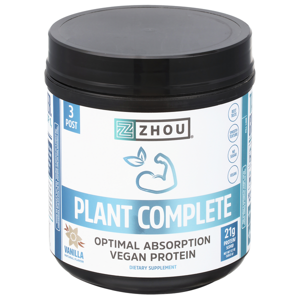 Dietary Supplements Zhou Plant Complete, Vanilla hero