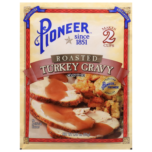 Instant Foods Pioneer Gravy Mix, Turkey Gravy, Roasted hero