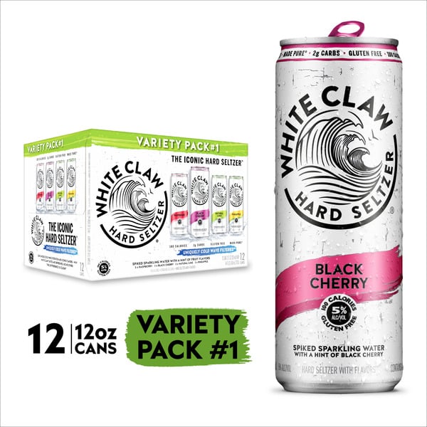 Beers & Coolers White Claw Hard Seltzer Variety No. 1 hero