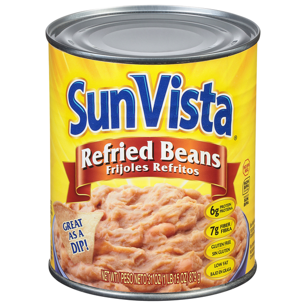 Canned Meals & Beans SunVista Refried Beans hero