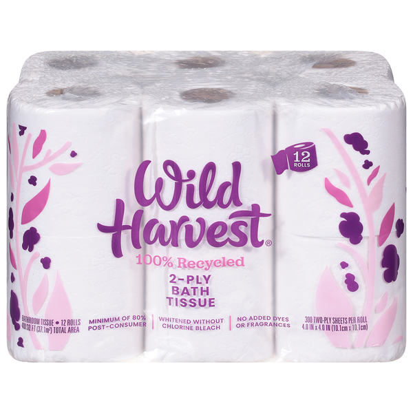 Paper Goods Wild Harvest Bathroom Tissue, 2-Ply hero