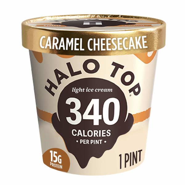 Ice Cream & Ice Halo Top Caramel Cheesecake Light Ice Cream Pint hero