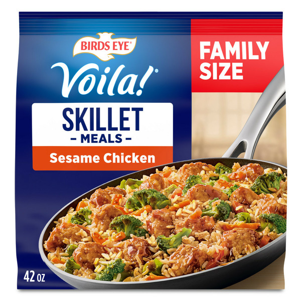 Frozen Meals Birds Eye Voila! Sesame Chicken, Family Size Skillet Meal, Frozen hero