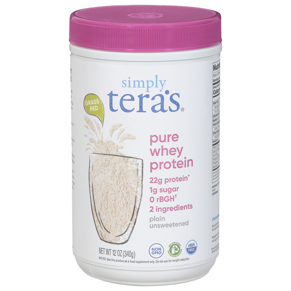 Protein & Meal Replacements Simply Tera's Whey Protein, Pure, Plain Unsweetened hero