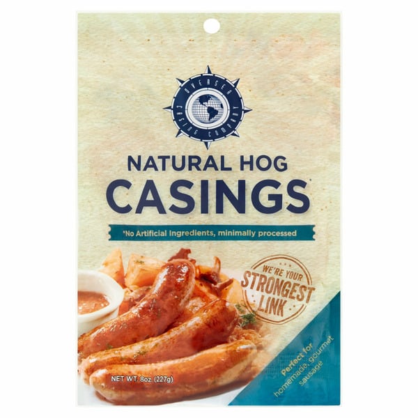 Hot Dogs, Bacon & Sausage Oversea Casing Company Natural Hog Casings hero