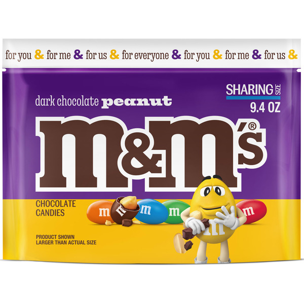 Candy & Chocolate M&M's Peanut Dark Chocolate Candy Sharing Size hero