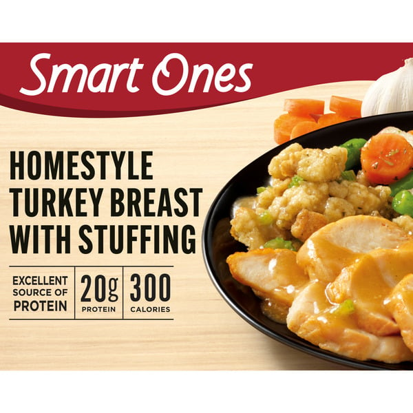 Frozen Meals Smart Ones Homestyle Turkey Breast with Stuffing, Gravy & Vegetables Frozen Meal hero