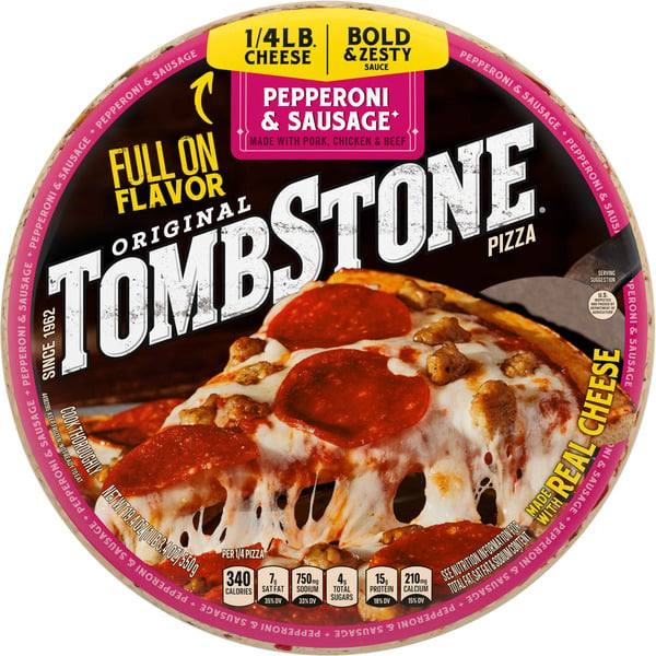 Frozen Pizza Tombstone Pepperoni & Sausage Frozen Pizza hero