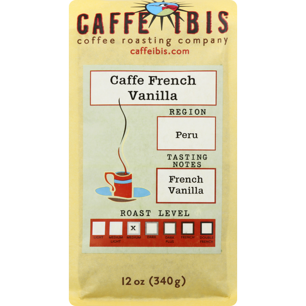 Coffee Caffe Ibis Coffee, Medium Roast, Caffe French Vanilla hero