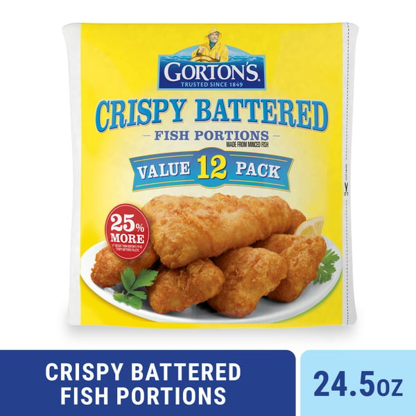 Frozen Meat & Seafood Gorton's Crispy Battered Fish Fillets hero