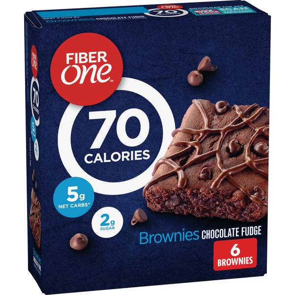 Breakfast Bars & Pastries Fiber One 70 Calorie Chocolate Fudge Brownies hero