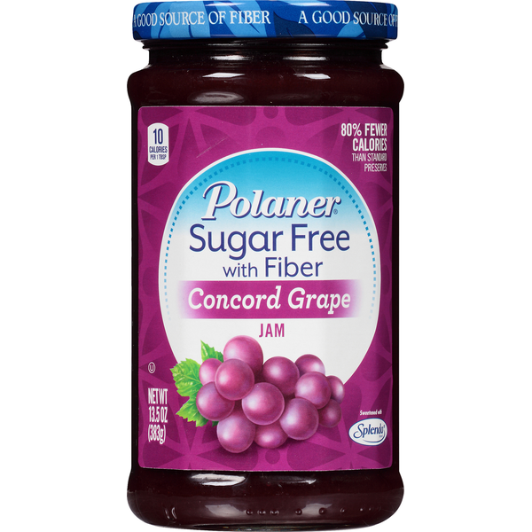 Spreads Polaner Jam, Sugar Free, Concord Grape hero